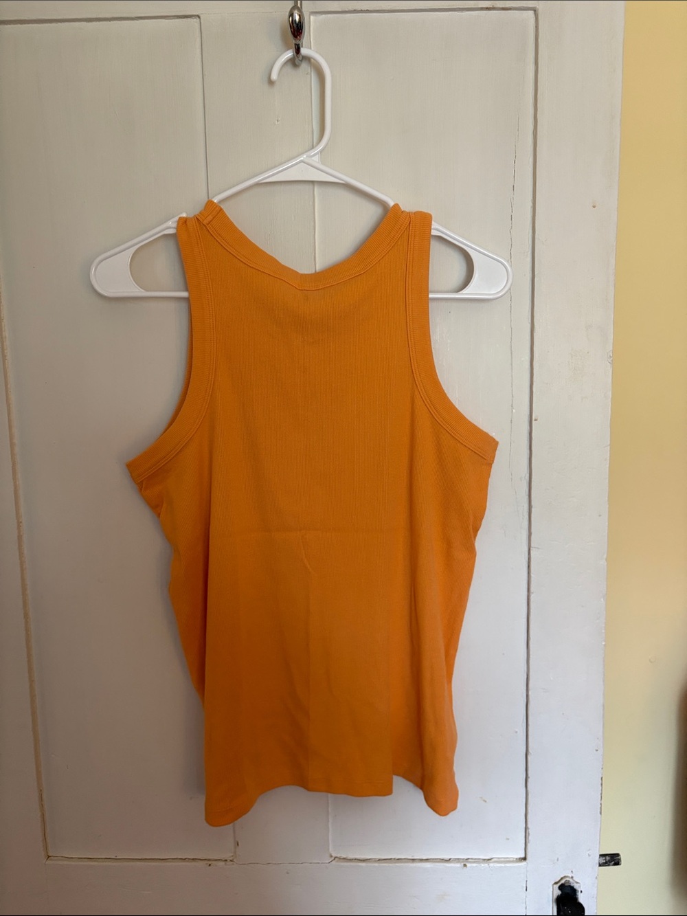 LOFT Orange Ribbed Tank Top - Picture 3 of 3